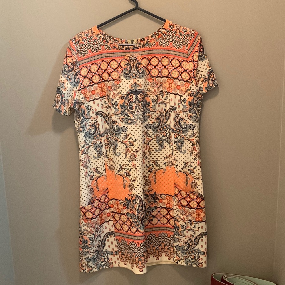 Abercrombie floral shirt dress